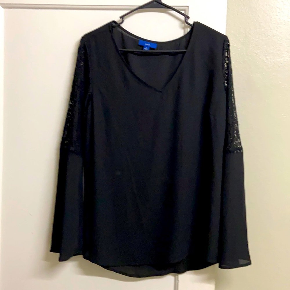 Apt 9 Black lace blouse, Large